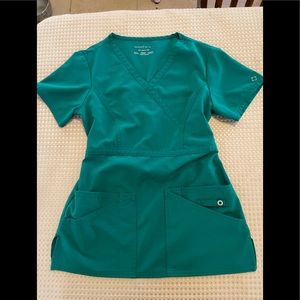 Scrub tops size XS $7 each or 2 for $12